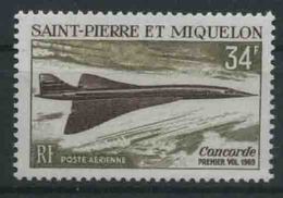 1969 St. Pierre & Miquelon, Aereo Supersonico Concorde Posta Aerea, Serie Completa Nuova (**) - Ongebruikt