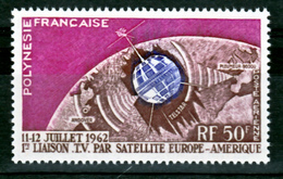 Polynésie PA   6 Satellite Communications  Neuf ** MNH Sin Charmela Cote 14 - Oceanía