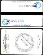 1 Ticket Transport Algeria Tram Tramway Alger Algiers Argel Billete De Transporte Tranvía - 2 Scans - Mundo