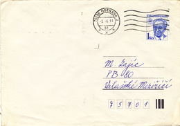 L3513 - Czechoslovakia (1991) 702 00 Ostrava 2 (Postal Stationery: President Gustav Husak (1913-1991)) - Enveloppes