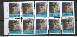 1969 MNH Canada Booklet Mi H-Bl 91 Postfris - Paginas De Cuadernillos
