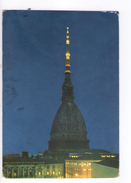 U058 Cartolina Del Piemonte - Torino (Torin) Mole Antonelliana Di Notte  (chiesa, Eglise, Church )_ 1967 CIRCOLATA - Mole Antonelliana