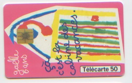 Télécarte France Telecom 1999, 50 Unités, Collection Dessins D'enfants, Cabine N°1 Gaëlle 6 Ans - 1999