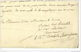 LAMOIGNON, Marie Charles Guillaume De (1767-mort En 1795 Exécuté Par La Convention Thermidorienne à Quiberon) Bresse Inf - Andere & Zonder Classificatie