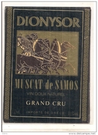 étiquette -  DYONISOR  Muscat De Samos Grand Cru - - Witte Wijn