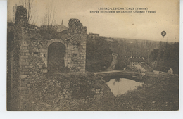 LUSSAC LES CHATEAUX - Entrée Principale De L'Ancien Château Féodal - Lussac Les Chateaux