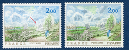 VARIETE N° YVERT 2136  , Oeuvre De Pissarro   Neufs Luxe  (ref 113) - Unused Stamps