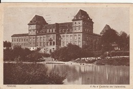 CARTOLINA: TORINO - IL PO E CASTELLO DEL VALENTINO - F/P - B/N - VIAGGIATA - LEGGI - Fiume Po