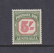 Australia Postage Due Stamps SG D131 1953 Five  Shillings Mint Never Hinged - Segnatasse