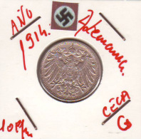 ALEMANIA - IMPERIO - DEUTSCHES REICH - 10 Pfn. AÑO 1914-G - 10 Pfennig