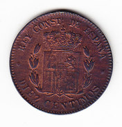 ESPAGNE  KM 675  10cts AU 1879  (M41) - Münzen Der Provinzen