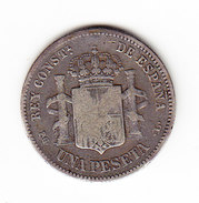 ESPAGNE       KM  702, 1p, SILVER     1893.     ( 45 ) - Münzen Der Provinzen