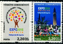 XF1024 Turkey 2016 World Expo 2v MNH - Ungebraucht