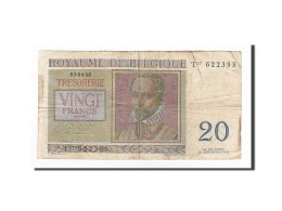 Billet, Belgique, 20 Francs, 1956-04-03, KM:132b, TB - 20 Franchi