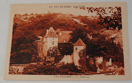 CHATELDON  LE CHATEAU  LE PUY DE DOME ILLUSTRE - Chateldon