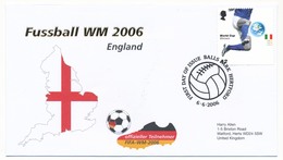 Enveloppe FDC - GRANDE BRETAGNE - Coupe Du Monde Football 2006 - 6 Juin 2006 - 2006 – Allemagne