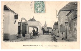 91 - FLEURY MEROGIS --  La Mairie Et L'Eglise - Fleury Merogis