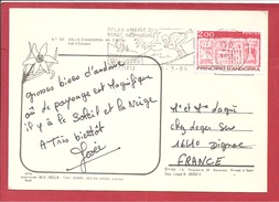 Y&T N°308  ANDORRE LA VIEILLE Vers      FRANCE     1982     2SCANS - Covers & Documents