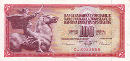 Yugoslavia , SFRJ  100  Dinara 1986 - Yugoslavia