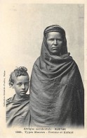 MAURITANIE  TYPES MAURES  FEMME ET ENFANT - Mauritanie