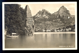 Schillerstein Mit Brunnen / Postcard Circulated, 2 Scans - Stein