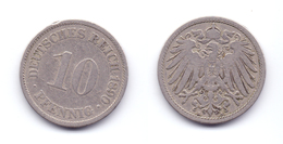 Germany 10 Pfennig 1890 A - 10 Pfennig