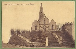 CPA Vernie - YVELINES - SARTROUVILLE - L'EGLISE - édition A. Calvet, Tabac - Sartrouville