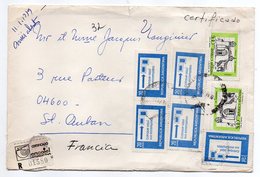 Argentine--1979--Lettre Recommandée N° 01580  Pour  Saint AUBAN -04-(France)--Composition De Timbres -cachet - Briefe U. Dokumente