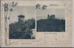 Muttenz - Aussichtsturm, Ruine Wartenberg - Stempel: Birsfelden - Birsfelden