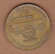 AC - AUTO TECHNIK MUSEUM 6920 SINSHEIM KRAICHGAU LOCOMOTIVE PROP PLANE TOKEN JETON - Monétaires / De Nécessité