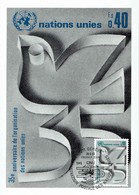 UN Genf -  Mi-Nr 92 Maxicard (T641) - Tarjetas – Máxima