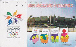 TC JAPON / 271-800027 - ANIMAL OISEAU HIBOU Jeux Olympiques NAGANO / Opening - OWL Bird OLYMPIC GAMES JAPAN Free PC 3929 - Giochi Olimpici