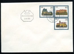 DDR U1 UMSCHLAG Burgen Der DDR Sost. 1984 Kat. 6,00 - Enveloppes - Oblitérées