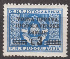 Istria Litorale Yugoslavia Occupation, 1947 Sassone#70 Mint Hinged - Yugoslavian Occ.: Istria