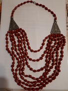 ANCIEN COLLIER EN CORAIL ROUGE 47 Cm - Colliers/Chaînes