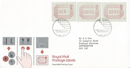 UK 1984 Southampton Postage Labels EMA FRAMA FDC Cover - Post & Go (distributori)