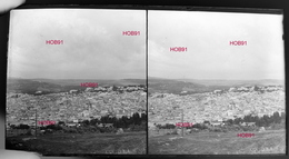 Quatre Plaques Stereo Neg 7x13, Maroc : Vue De Fez + Enfants Sur Bateau + Divers, Début 19e  (B513-2, Mar8) - Landbouw