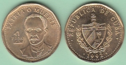 1992-MN-110 CUBA 1992 1$. JOSE MARTI UNC. - Kuba