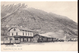 BEVERS Albulabahn: Dampfzug Am Bahnhof, Animiert ~1900 - Bever