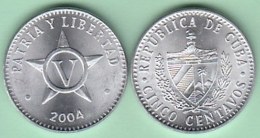 2004-MN-2 CUBA 2006 5c ALUMINIUM. UNC. - Cuba