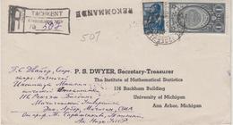 USSR Asia Tashkent Uzbekistan To USA - Briefe U. Dokumente