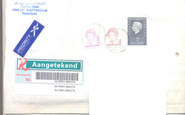 2000. Netherlands, The Letter Sent By Registered Post To Moldova - Brieven En Documenten