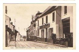 CPA 95 BOUFFLEMONT Rue De La Republique Tabac Maison Boucher - Bouffémont