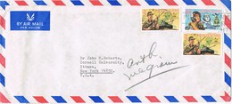 23639. Carta Aerea DUNEDIN (New Zealand) 1989. Stamp New Zealand Army - Briefe U. Dokumente