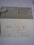 U.K. - LSC Du 25 Mars. 1837 Avec Avec Taxe Manuscrite - ...-1840 Vorläufer