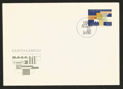J) 1963 LIECTENSEIN, GREEK ARCHITECTURAL ELEMENTS, FDC - Lettres & Documents