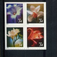 229415940 2001 (XX) SCOTT 3490A POSTFRIS MINT NEVER HINGED  - UPPER SIDE LEFT AND RIGHT SIDE IMPERFORATED - FLOWERS - Other & Unclassified