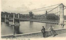 PIE-17-T.B.975 : TOURS. SAINT CYR-SUR-LOIRE. BORDS DE LOIRE LE PONT - Saint-Cyr-sur-Loire