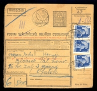 Hungary - Parcel Card Sent From Bajsa To Ofutak 1944 / 2 Scans - Parcel Post