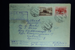 Russia: Registered Cover Tallinn Esti To Culemborg Holland 1952  Mixed Stamps. - Covers & Documents